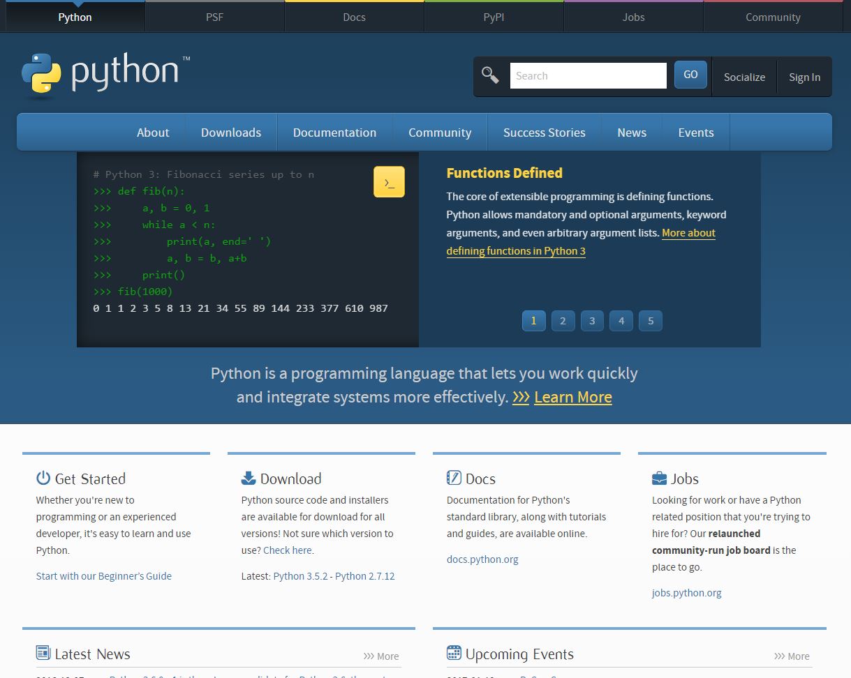 python