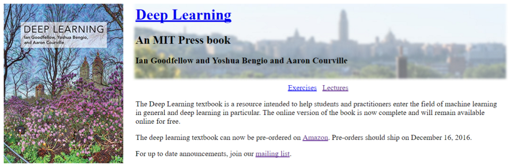 An MIT Press book of Deep&nbsp;Learning