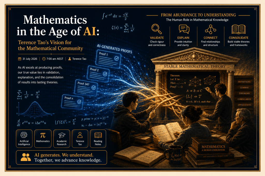 Mathematics in the Age of AI: Terence Tao’s Vision for the Mathematical&nbsp;Community